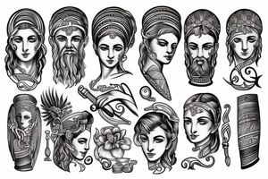 ancient greek tattoo idea