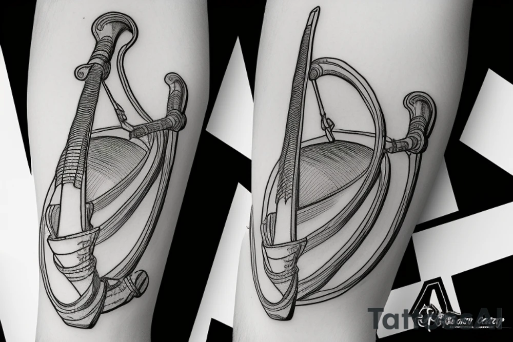 man with an Alphorn tattoo idea