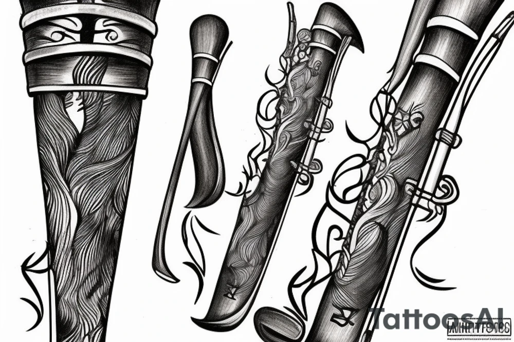swiss alphorn tattoo idea
