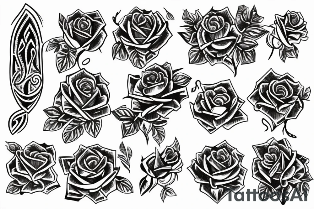 rose tattoo idea