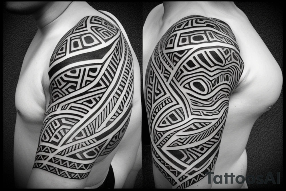 stencil, turtle, polynesian tattoo idea