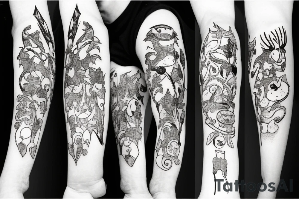 Quirrel from Hollow Knight action pose tattoo idea