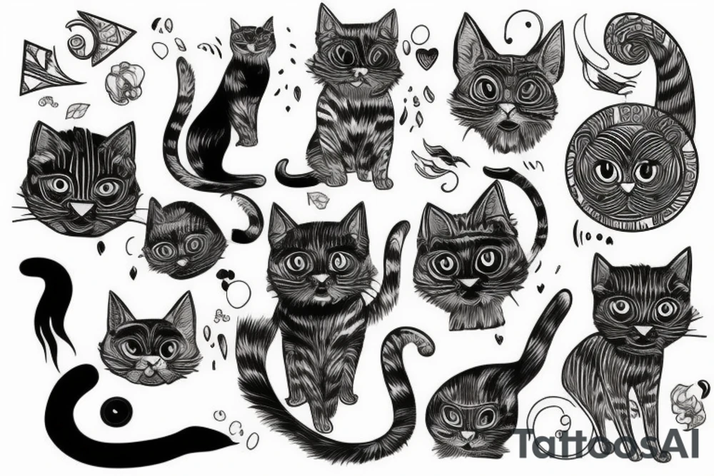 Cat fierce tattoo idea