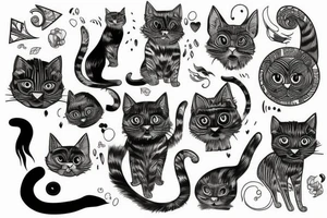 Cat fierce tattoo idea