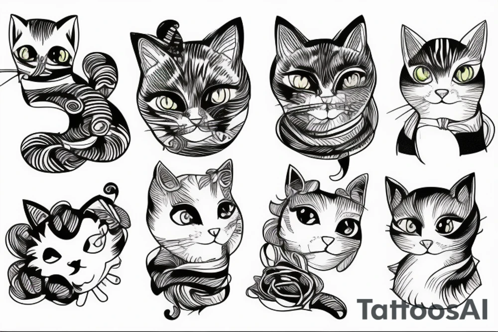 Cat fierce tattoo idea