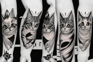 Cat fierce tattoo idea