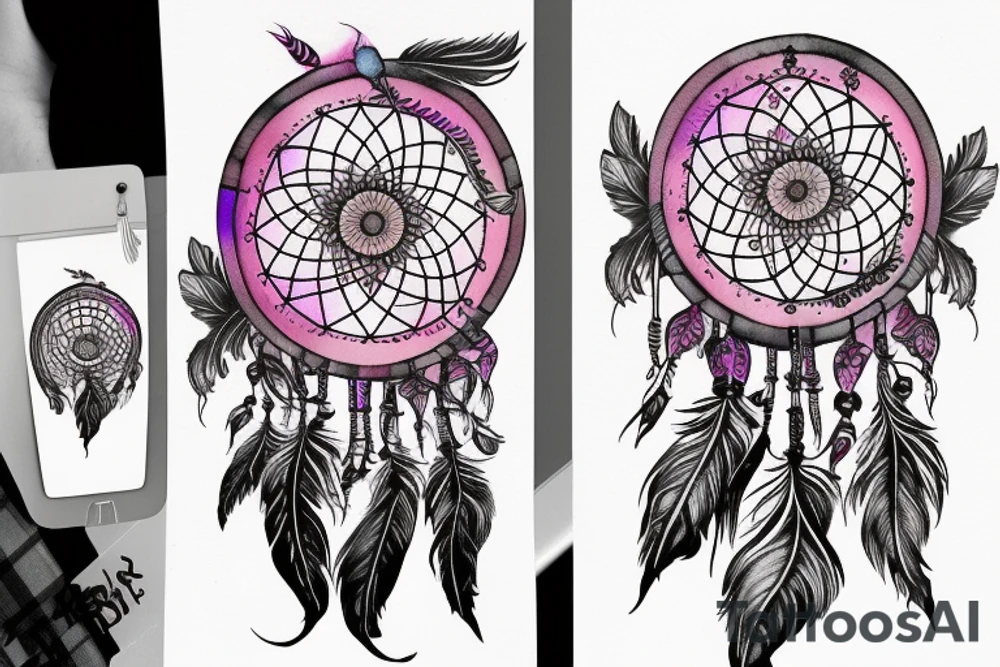 universe, dream catcher, rose tattoo idea