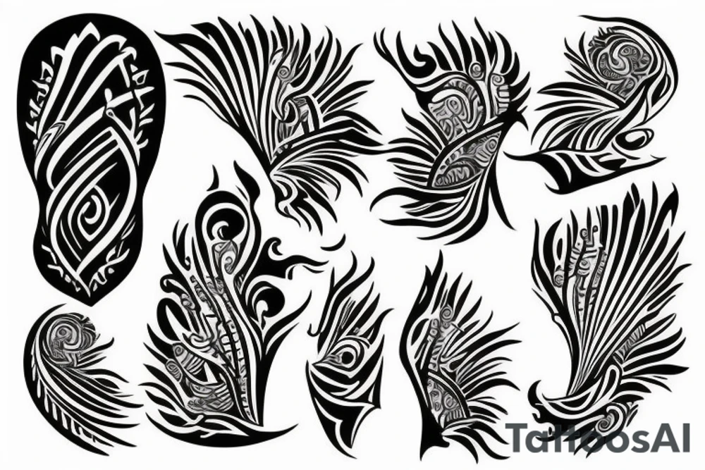 Indian design tattoo idea