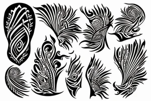 Indian design tattoo idea