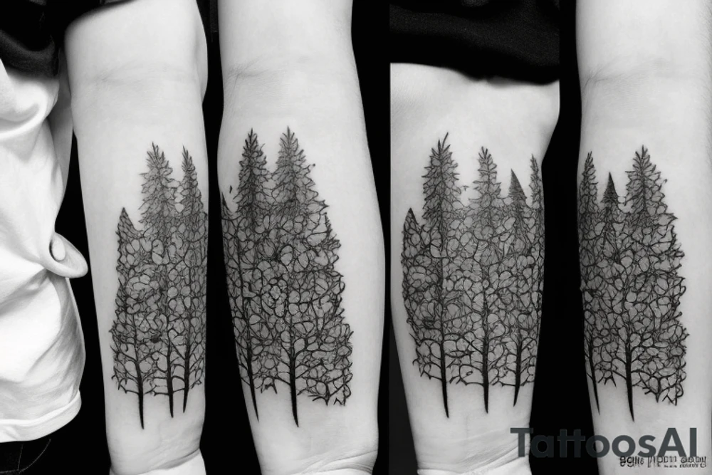 I am a forest, and a night of dark trees: but he who is not afraid of my darkness, will find banks full of roses under my cypresses tattoo idea
