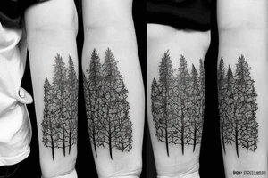 I am a forest, and a night of dark trees: but he who is not afraid of my darkness, will find banks full of roses under my cypresses tattoo idea