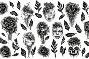 I am a forest, and a night of dark trees: but he who is not afraid of my darkness, will find banks full of roses under my cypresses tattoo idea
