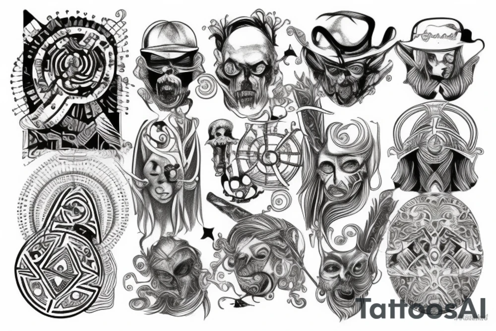 Tattoo of a labyrinth like the one in Westworld tattoo idea
