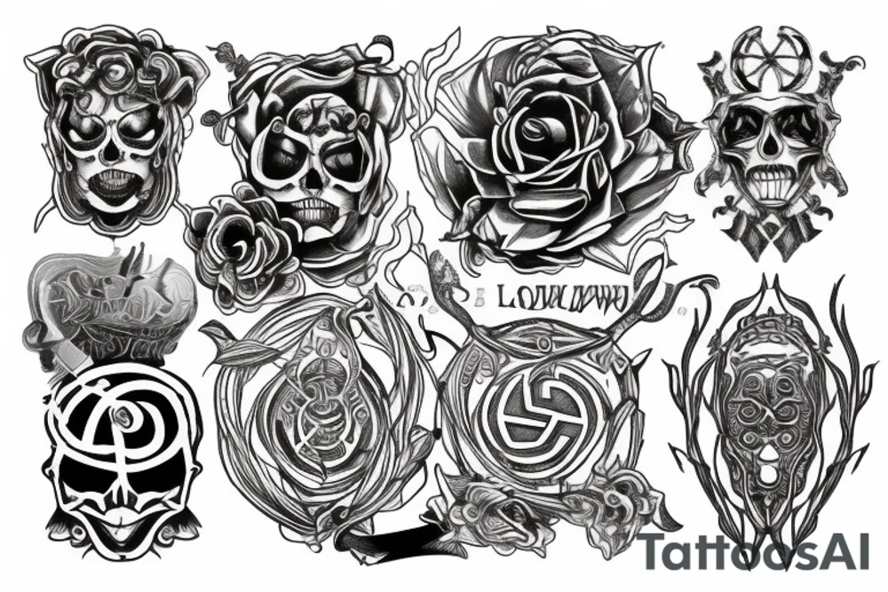 Tattoo of a labyrinth like the one in Westworld tattoo idea