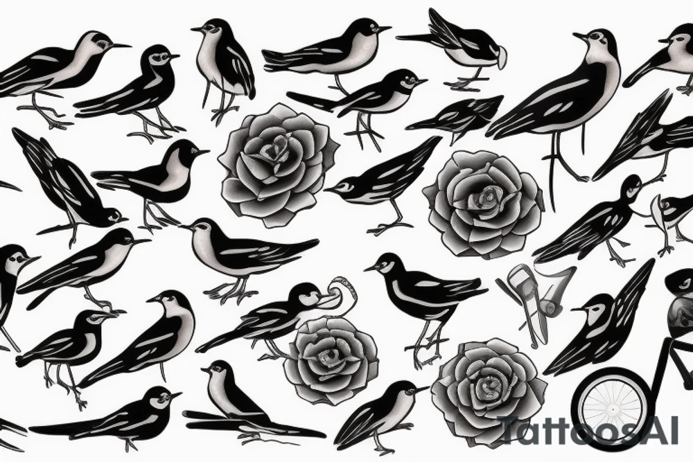 wagtail tattoo idea