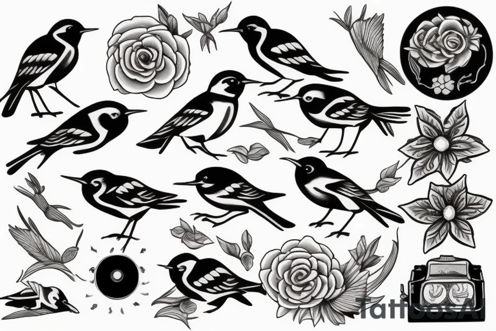 wagtail tattoo idea