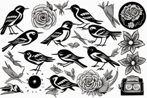 wagtail tattoo idea