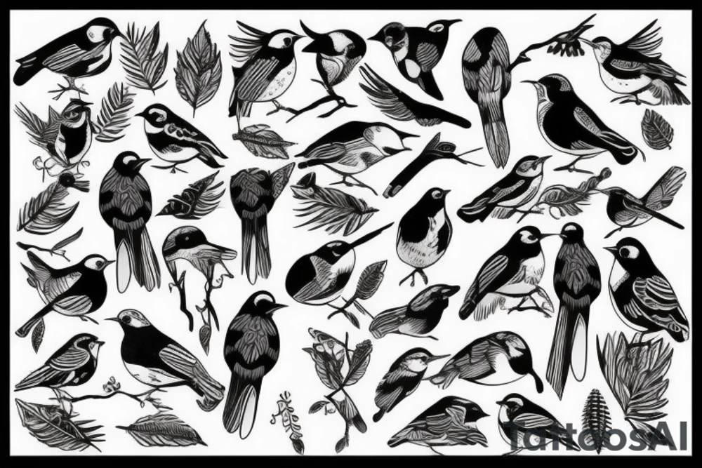 Nordic, birds, war tattoo idea