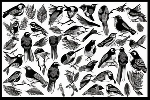 Nordic, birds, war tattoo idea