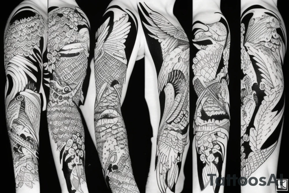 Nordic, birds, war tattoo idea