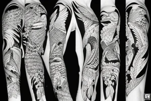Nordic, birds, war tattoo idea
