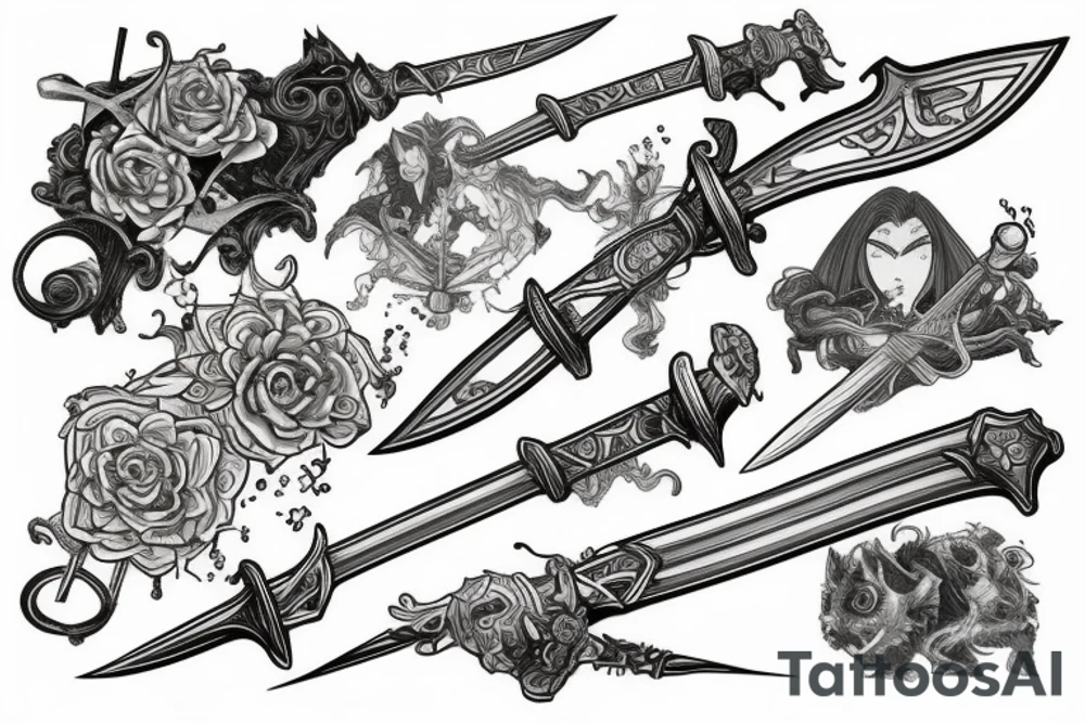 brocken sword tattoo idea