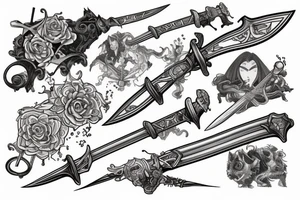 brocken sword tattoo idea