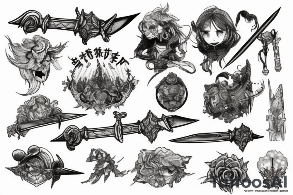 brocken sword tattoo idea