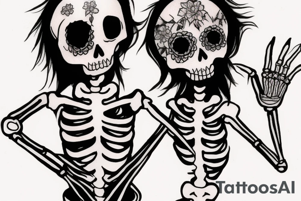 Skeleton puppet tattoo idea