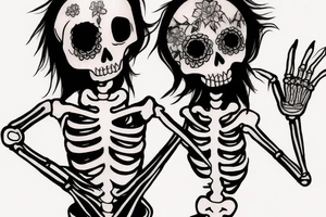Skeleton puppet tattoo idea