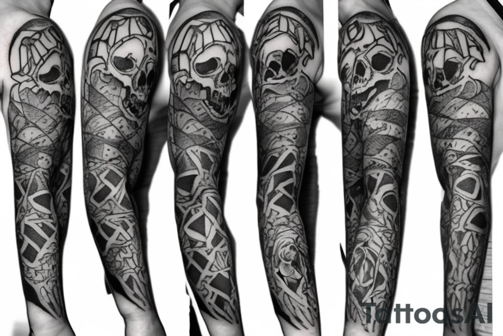 Skeleton puppet tattoo idea