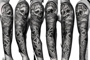 Skeleton puppet tattoo idea