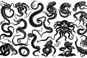 Kraken with ship tattoo idea