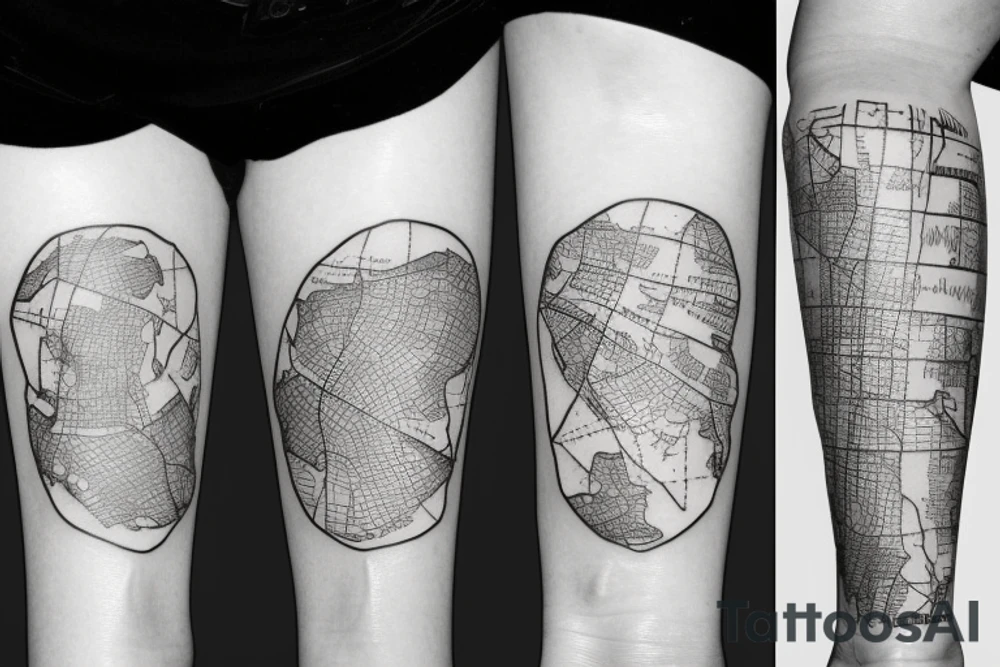 Lebanon map tattoo idea