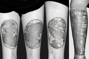 Lebanon map tattoo idea