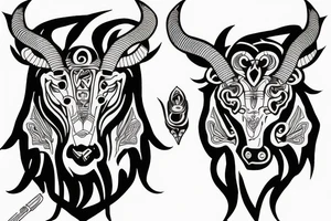 taurus thunderbolt tattoo idea