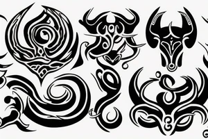 taurus thunderbolt tattoo idea