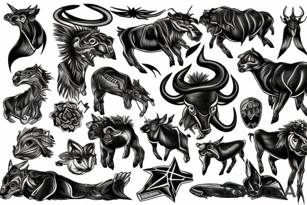 taurus thunderbolt tattoo idea