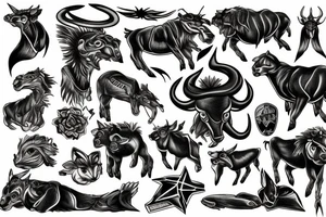 taurus thunderbolt tattoo idea