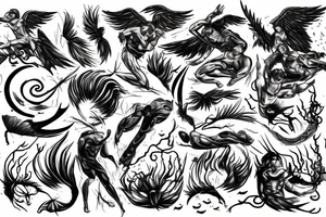 lightning strike, gods, storm, icarus, anger, lightning, white lightning tattoo idea