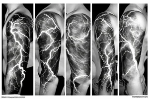 lightning strike, gods, storm, icarus, anger, lightning, white lightning, japanese clouds tattoo idea