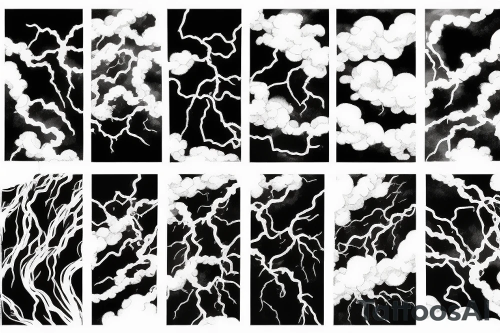 lightning strike, icarus, white lightning, japanese clouds tattoo idea lightning strike, icarus, white lightning, japanese clouds tattoo idea