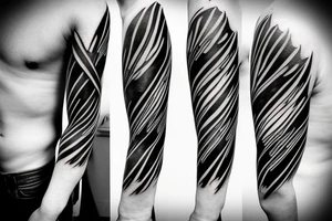 lightning strike, icarus, white lightning, japanese abstract tattoo idea