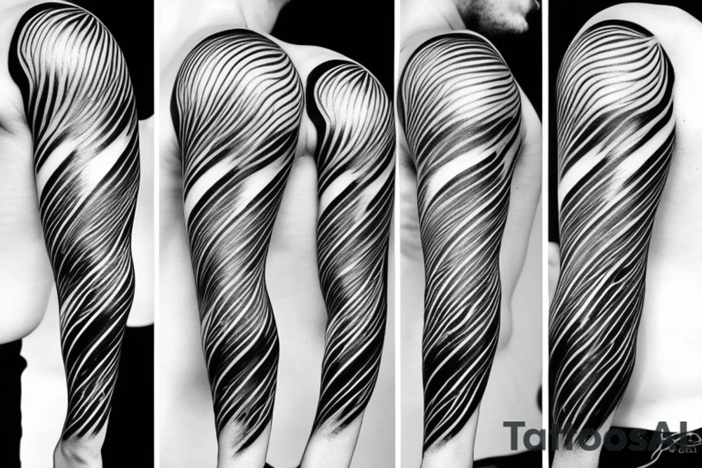 lightning strike, icarus, white lightning, japanese abstract tattoo idea