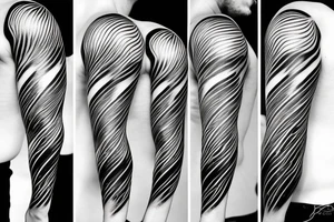 lightning strike, icarus, white lightning, japanese abstract tattoo idea
