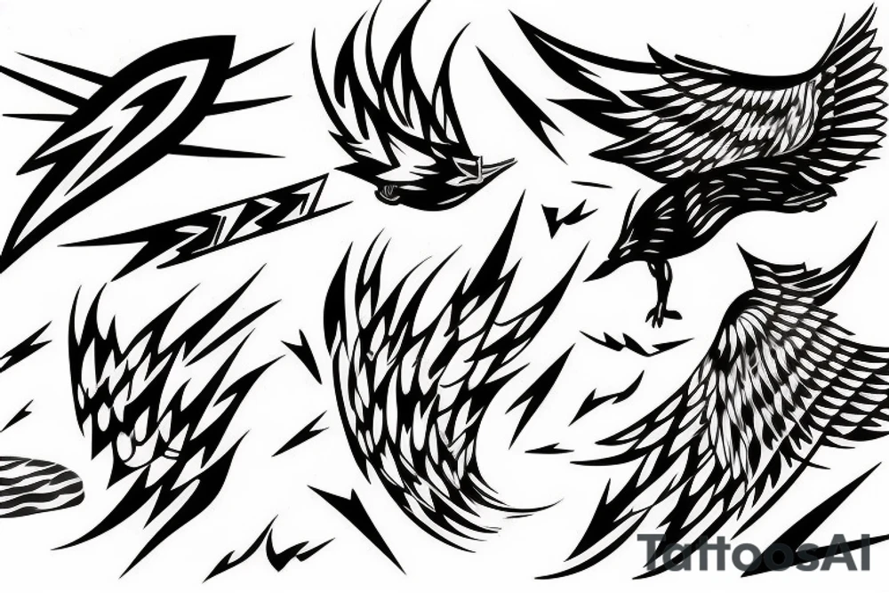 lightning strike, icarus, white lightning, japanese abstract tattoo idea lightning strike, icarus, white lightning, japanese abstract tattoo idea