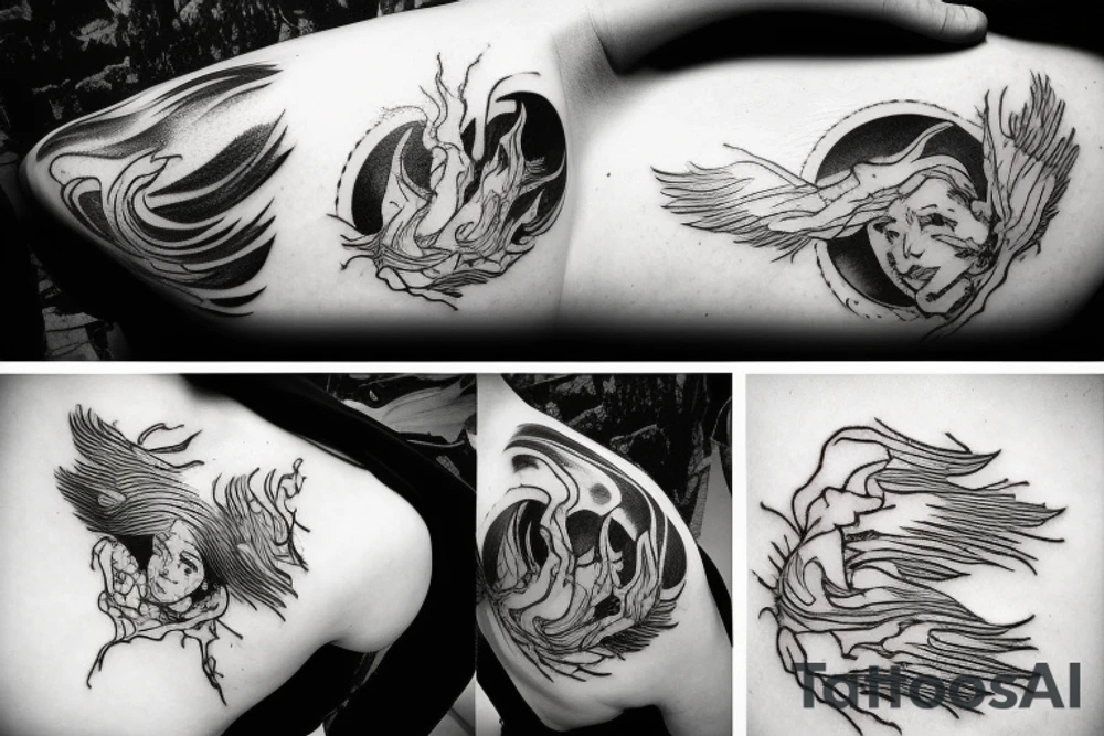 lightning strike, icarus, white lightning, japanese abstract tattoo idea lightning strike, icarus, white lightning, japanese abstract tattoo idea