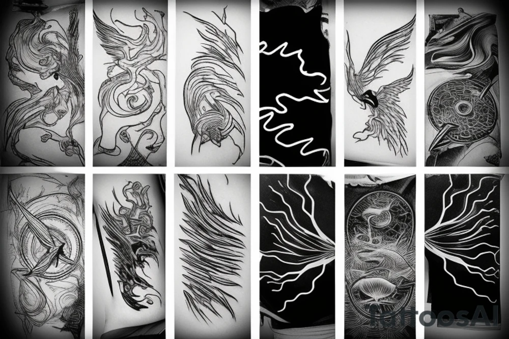 lightning strike, icarus, white lightning, japanese abstract tattoo idea lightning strike, icarus, white lightning, japanese abstract tattoo idea