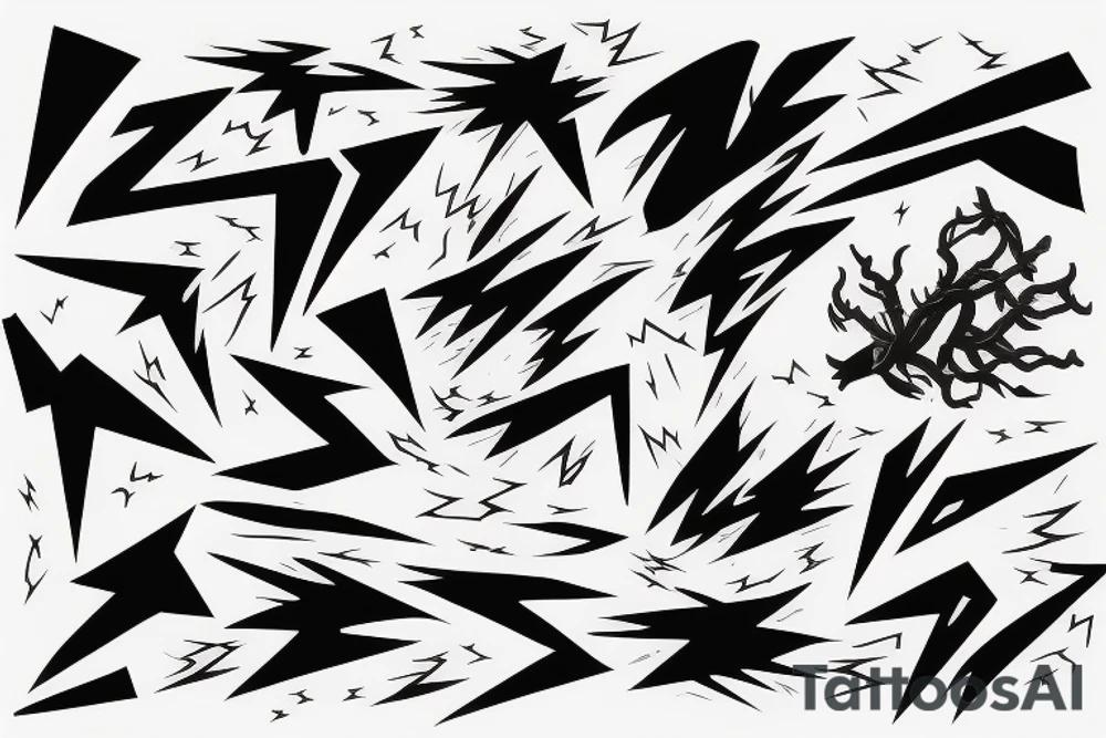 lightning strike, icarus, white lightning, japanese abstract tattoo idea lightning strike, icarus, white lightning, japanese abstract tattoo idea