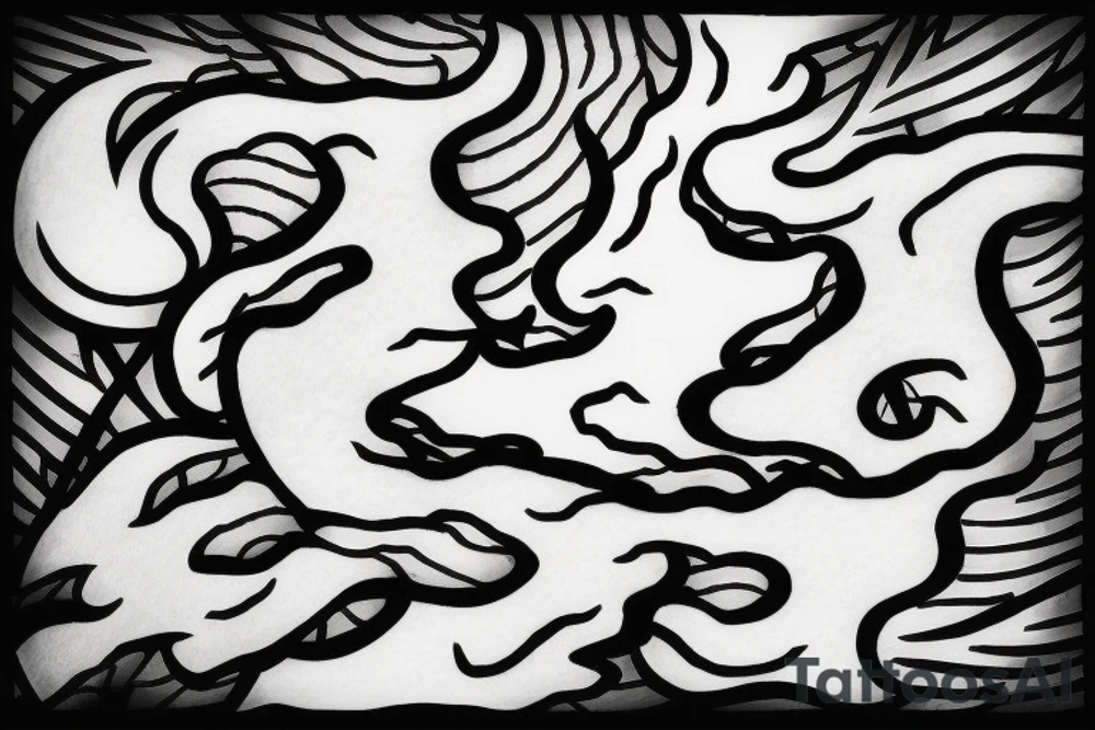 lightning strike phoenix, abstract japanese tattoo idea lightning strike phoenix, abstract japanese tattoo idea